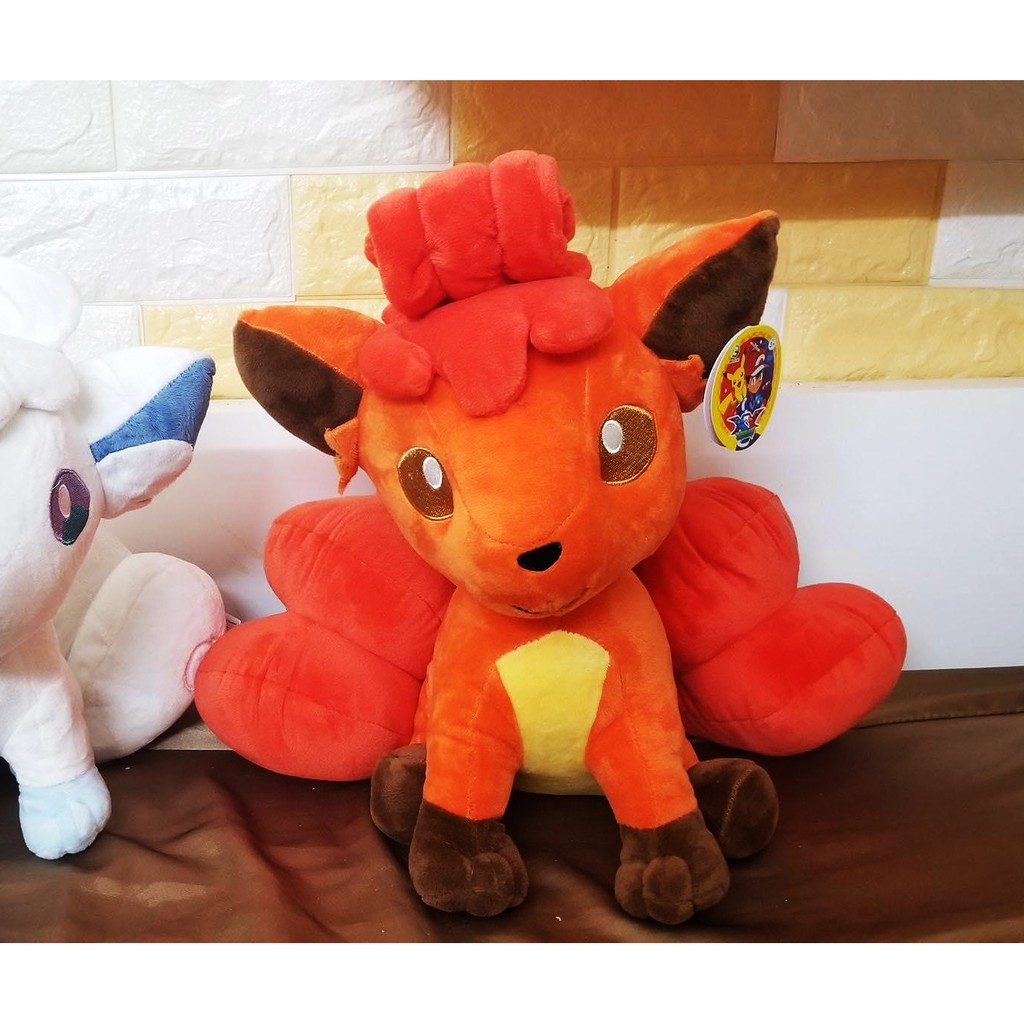 Gấu bông Pokemon cáo Vulpix cam (20cm---&gt;30cm)