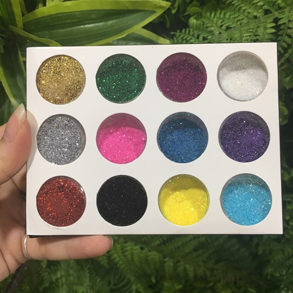 Set Nhũ Nail 12 Màu Mịn