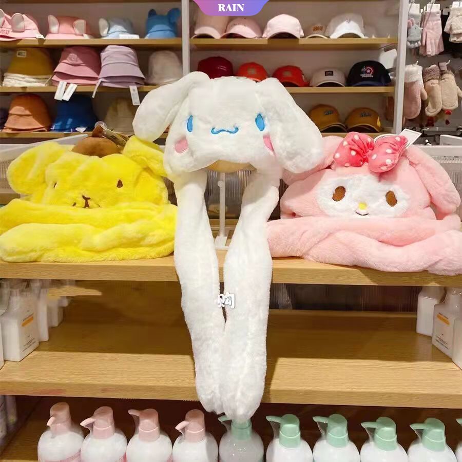 SANRIO Nón Tai Thỏ Giữ Ấm Đáng Yêu Dành Cho Nữ