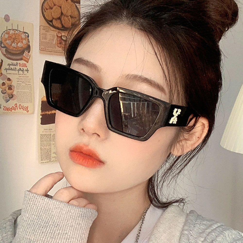Kính Mát Gọng Vuông Họa Tiết Da Báo Phong Cách Hip Hop Cho Nam Và Nữ