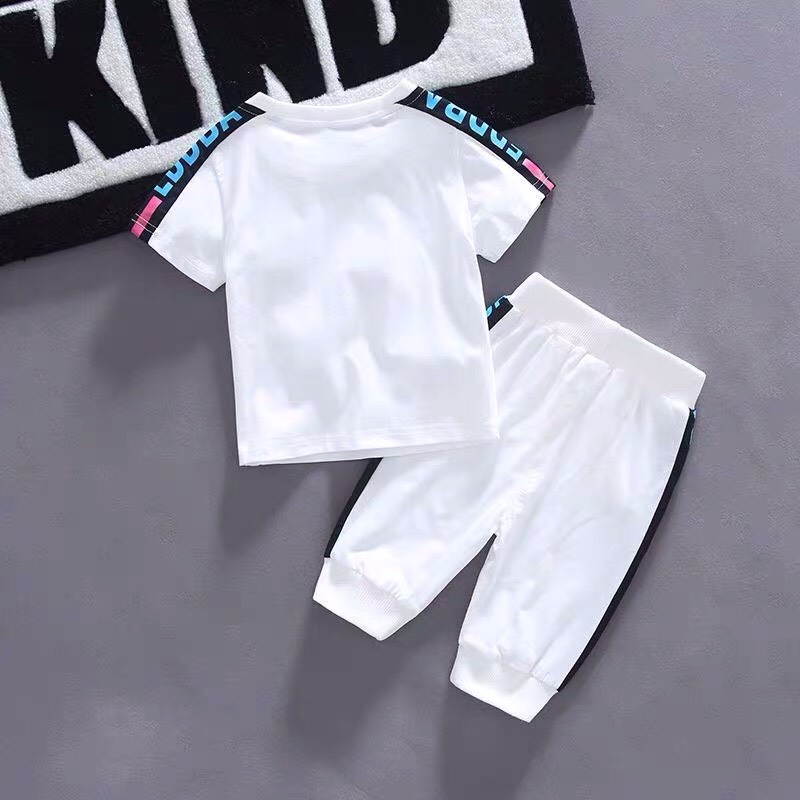 Bộ Quần Áo Cộc Tay Cho Bé Trai Bé Gái, Chất Liệu Cotton 100% Thoáng Mát Cho Bé Cân Nặng Từ 8-28kg BETHOKIDS