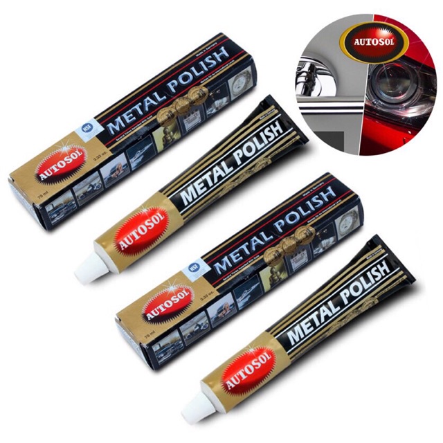 Kem đánh bóng kim loại Autosol Metal Polish 50g đánh bóng đồng, nhôm, inox, xe máy, ô tô, viền điện thoại, dây đồng hồ