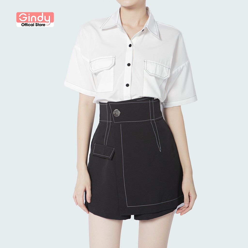 Quần giả váy ngắn GINDY chỉ nổi thời trang công sở, học sinh V20022