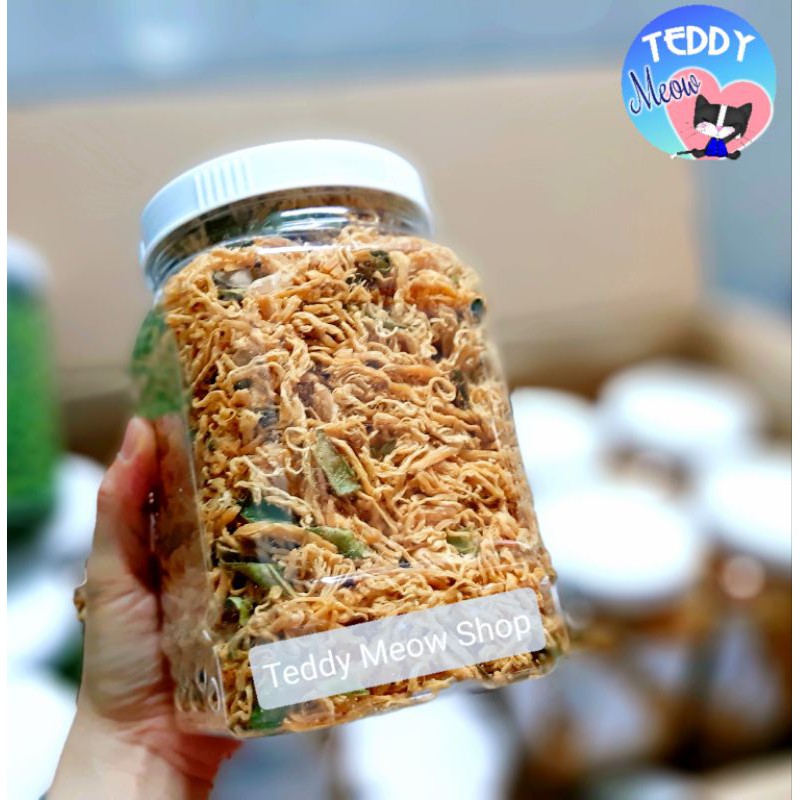 Teddy Meow - Hũ 500gr Khô Gà Lá Chanh loại Đặc Biệt Nhà Làm Thơm Ngon Chất Lượng, sạch sẽ, sấy kỹ, không hóa chất | BigBuy360 - bigbuy360.vn