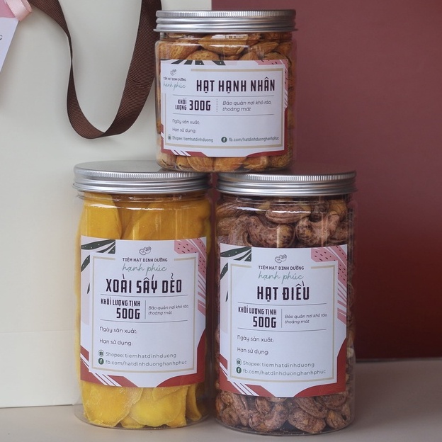 Bộ quà Tết 2022 – Set “HẠNH PHÚC” - Hạt dinh dưỡng và hoa quả sấy | BigBuy360 - bigbuy360.vn