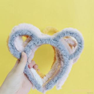 Cài tóc nhung lông phối tai thỏ đáng yêu