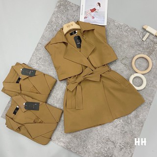 Áo vest kaki sát nách