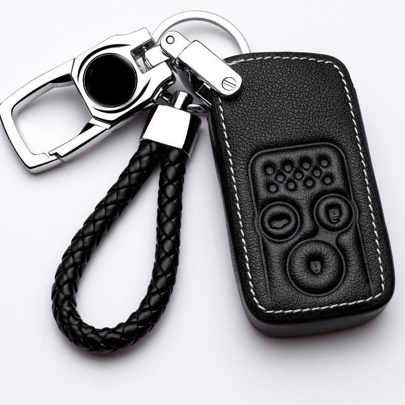 Vỏ Bảo Vệ Chìa Khóa Bằng Da Điều Khiển Từ Xa Cho Xe Hơi Honda Hrv Jazz Brv Crv City Accord Civic 9.9