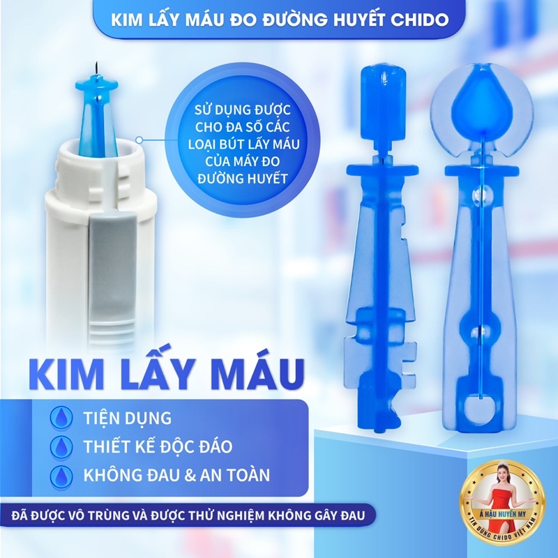 Máu đo đường Chido công nghệ Nhật Bản bảo hành 5 năm