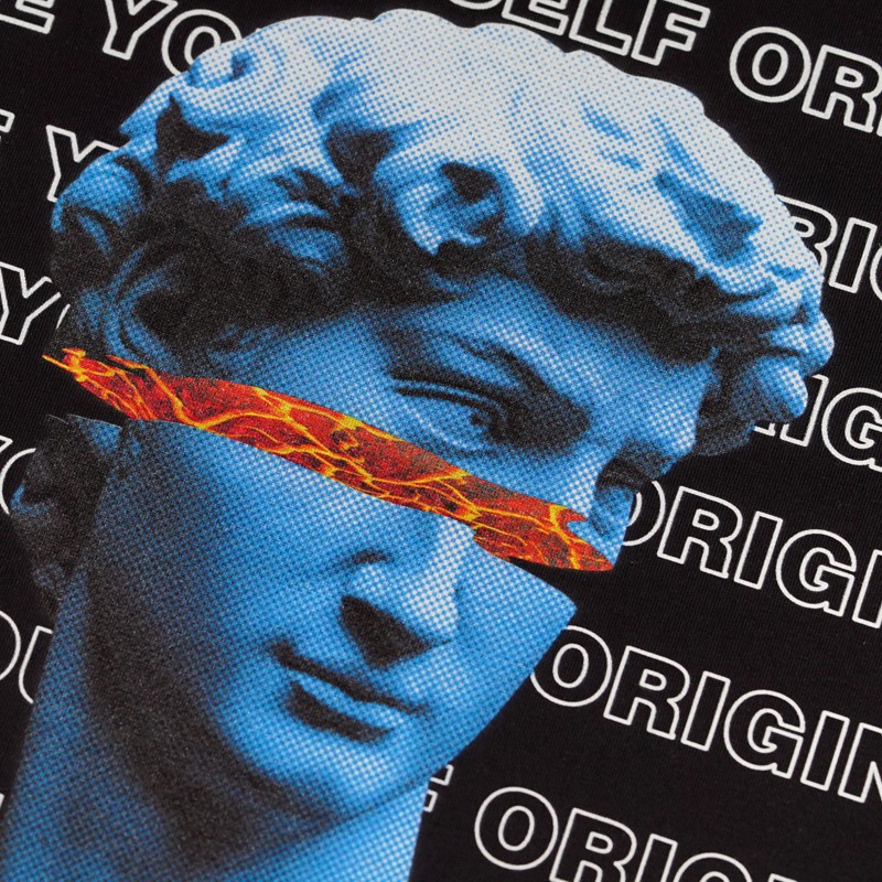 Áo Phông Nam Cao Cấp MYO Vải Cotton In Hình Michelangelo's David