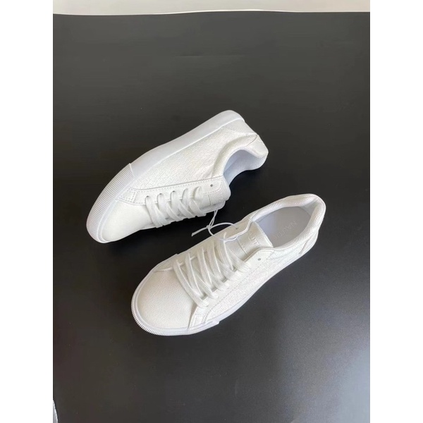 Giày thể thao nữ NTC  Giày Sneaker nữ da Pu đế cao su xuất dư 0922