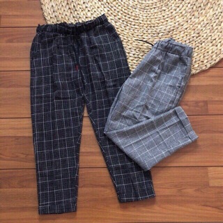 Quần baggy caro