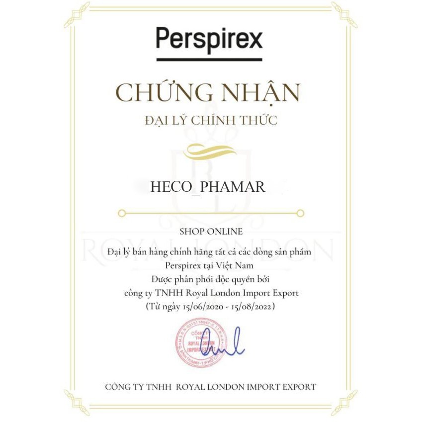 [Chính Hãng] Lăn Khử Mùi Perspirex - Lăn Nách Ngăn Tiết Mồ Hôi Hiệu Quả, Khử Mùi Hôi Triệt Để