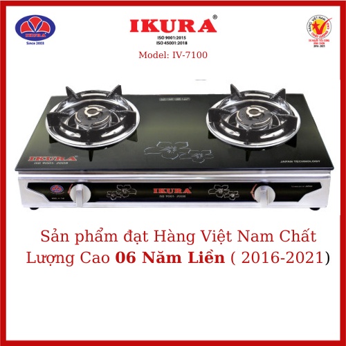 Bếp gas đôi mặt kính IKURA (IV - 7100)