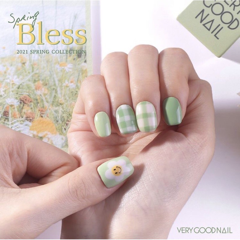 ♻️FREE SHIP- CHÍNH HÃNG ♻️ Bộ sản phẩm sơn gel cao cấp Hàn Quốc Very Good Nail spring collection 2021 ( set 8 chai)