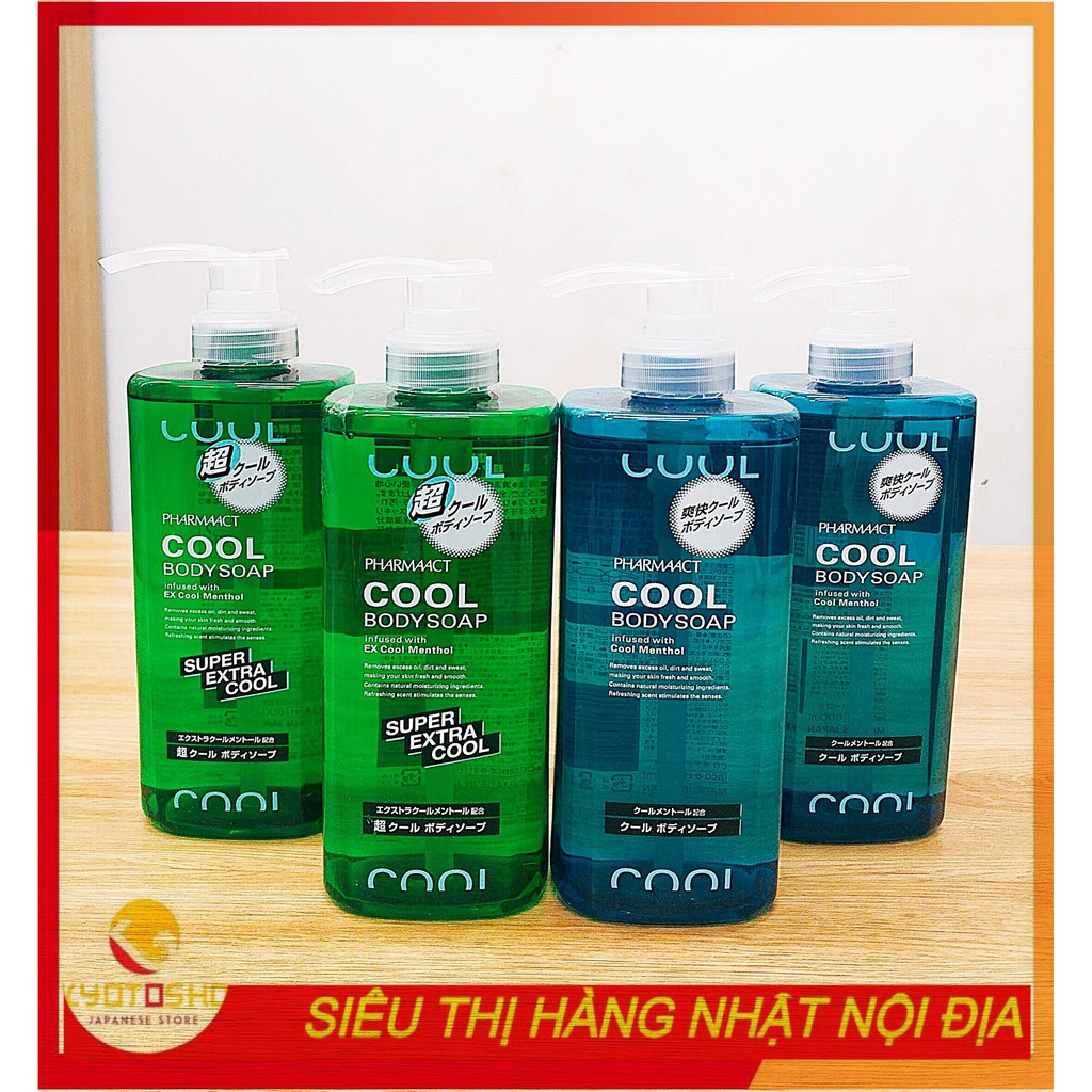 Sữa Tắm Nam Cool Body Soap Pharmaact Nhật Bản