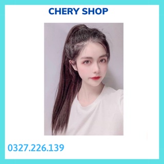 Tóc giả nữ cột ❤️❤️ FREESHIP ❤️❤️ tóc giả cột thẳng dài 60cm