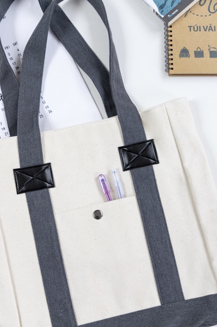 Túi vải đi học và đi làm văn phòng - Buzzi tote - May’s Tote Bag