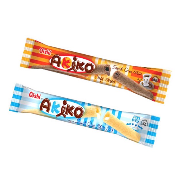 Snack Akiko vị cafe, sầu riêng, phô mai, sữa giá sốc !!!