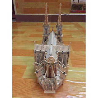 Đồ chơi lắp ráp gỗ 3D Mô hình Nhà Thờ Đức Bà
