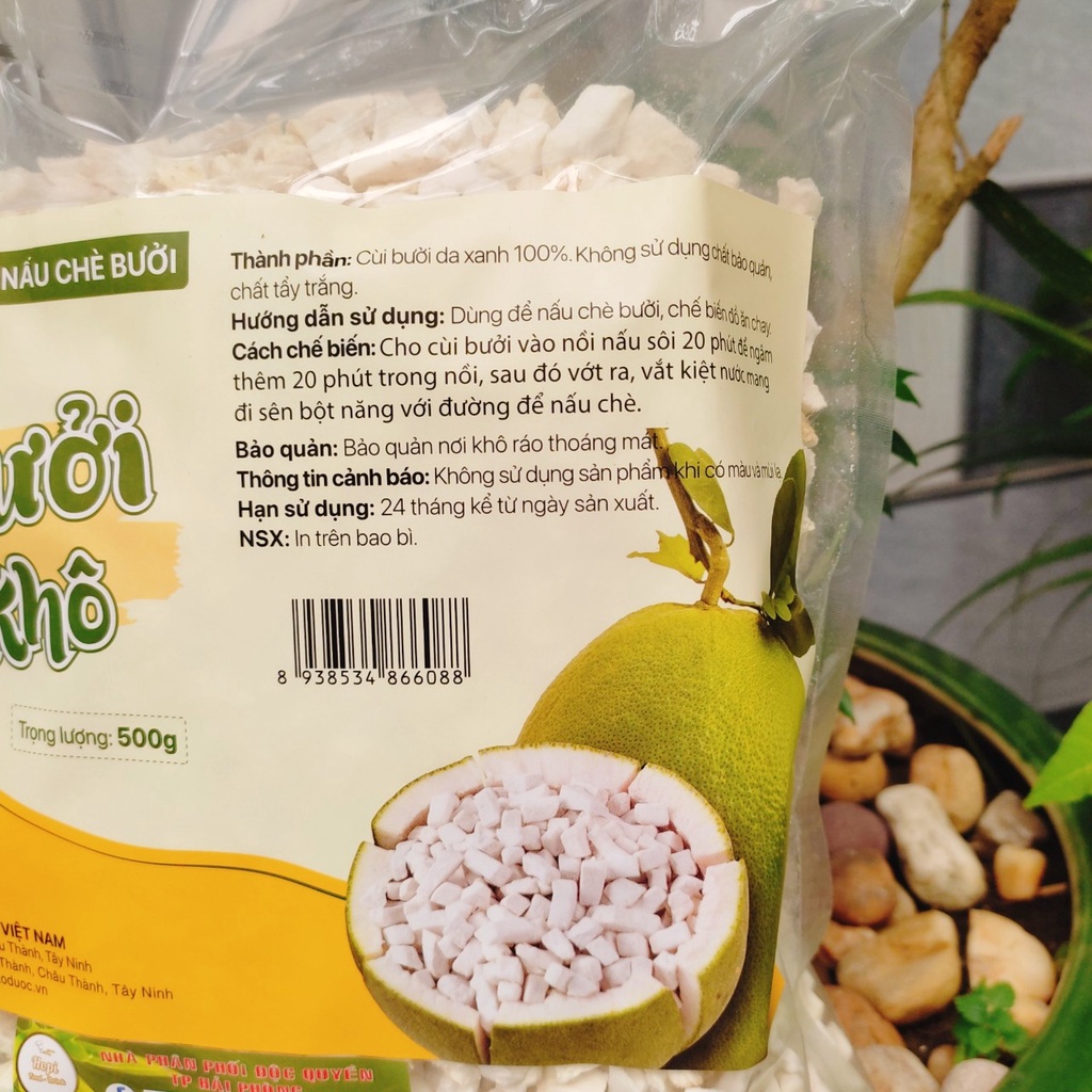 500g Cùi Bưởi Sấy Khô Cao Cấp Eco Green VN Hàng Xuất Khẩu