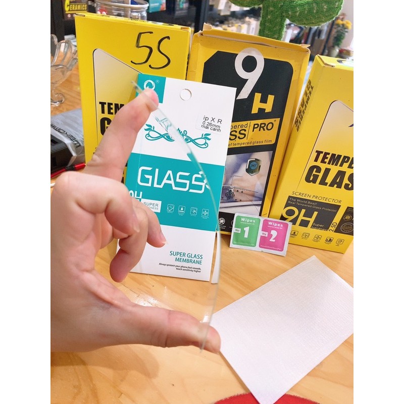 Kính cường lực trần full hộp cao cấp iphone5/5s/6/6s/7/8Plus/X/XS/XR/11/11Pro/11Promax/12mini/12/12Promax