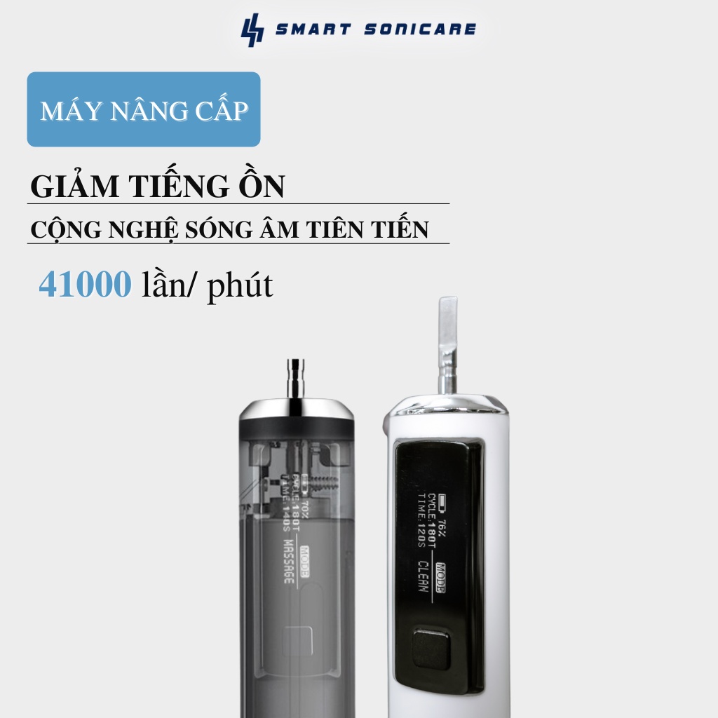 Bàn chải đánh răng điện Việt Nam Smart Sonicare SS-01 có màn hình LED đầu tiên ở Việt Nam