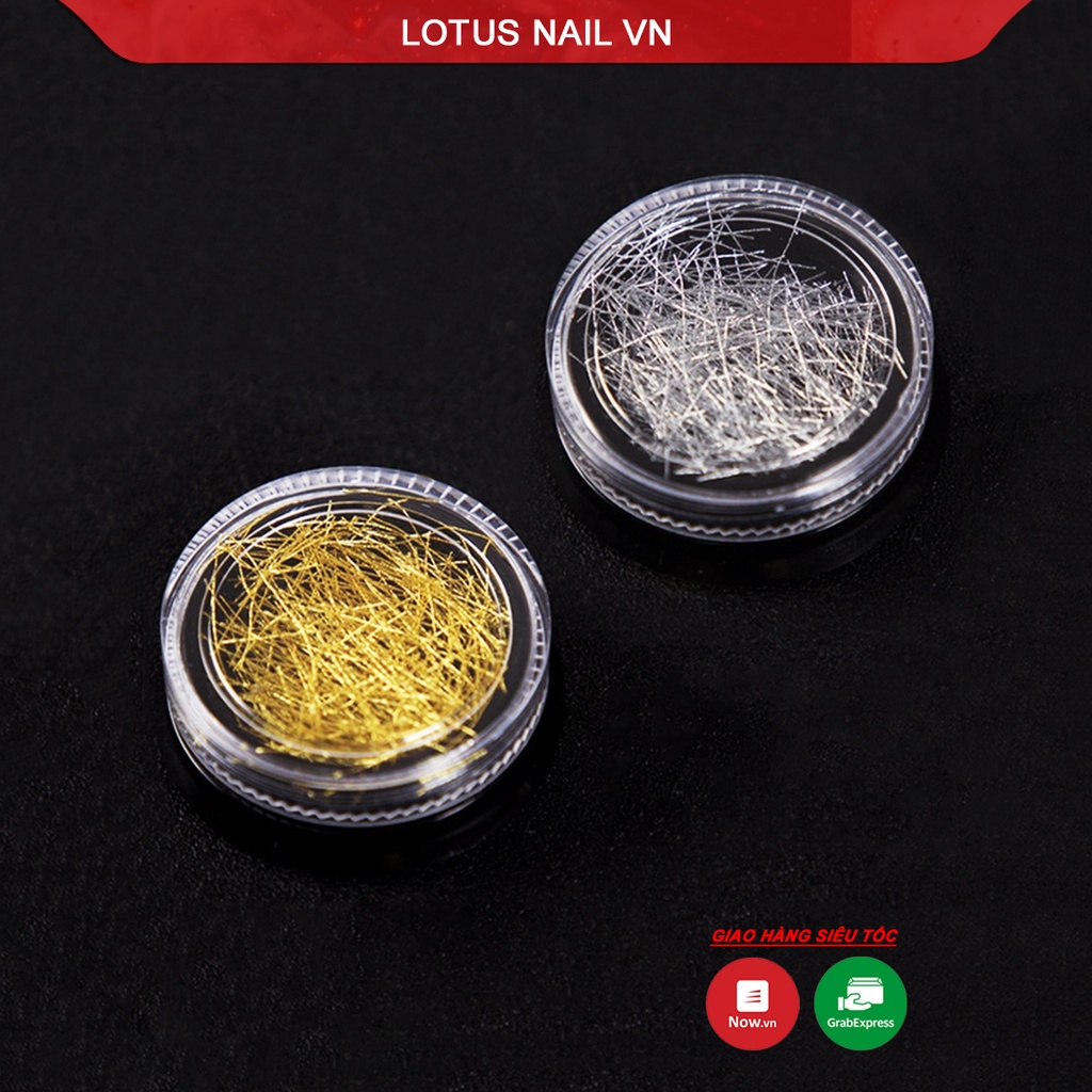 Hũ nhũ sợi ẩn trang trí móng