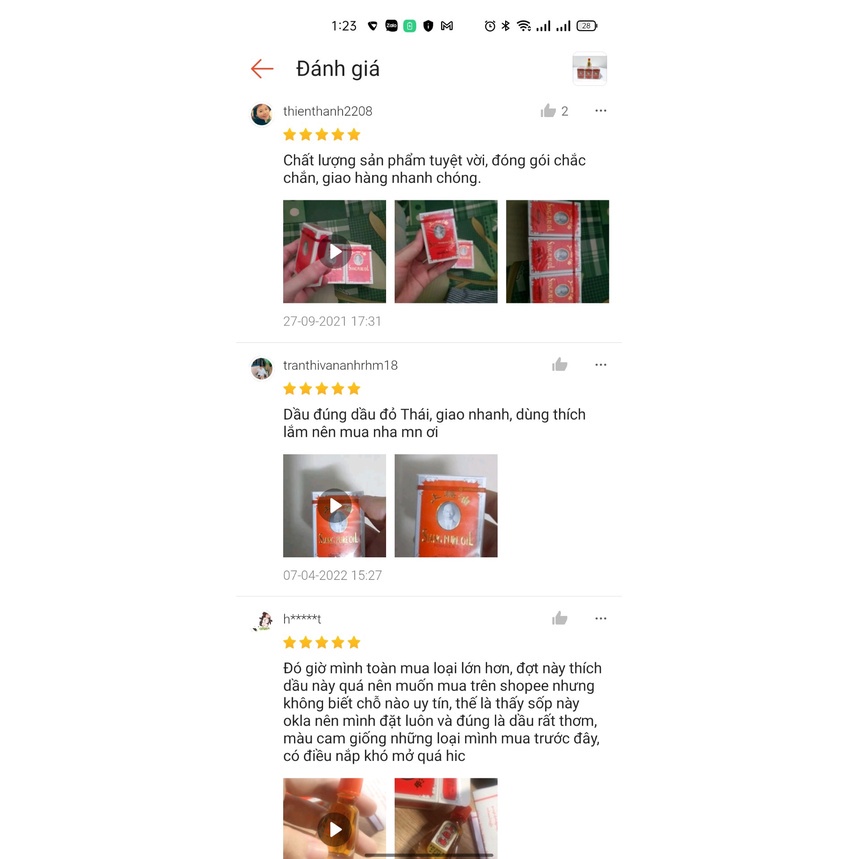 Dầu gió ông già Siang Pure Oil Thái Lan_ Hàng như hình