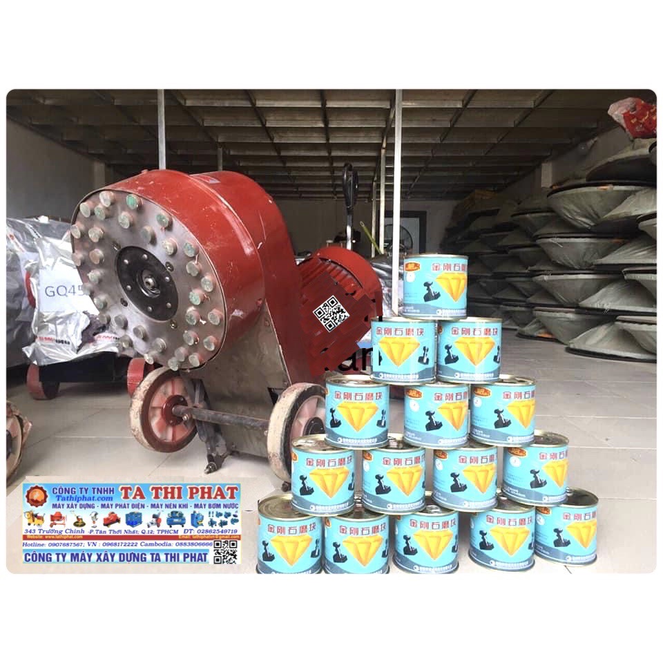 Hộp Đá mài sàn thô 16 viên/hộp gắn máy màu nền đánh bóng