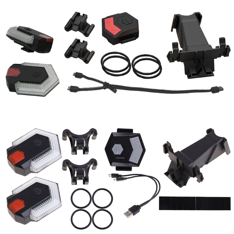 Đèn Tín Hiệu Đuôi Xe Đạp Kèm Điều Khiển Từ Xa Không Dây Thông Minh