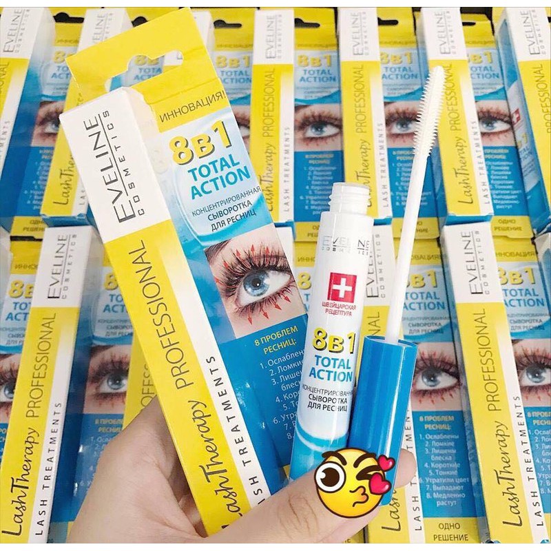 Huyết thanh Dưỡng mi Eveline 8 in 1 Total Action Lash Therapy professional eveline | BigBuy360 - bigbuy360.vn