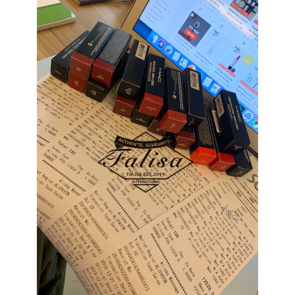 (Bill) Son MAC chính hãng RUBY WOO/ CHILI/ LADY DANGER full size- Đủ bill | BigBuy360 - bigbuy360.vn