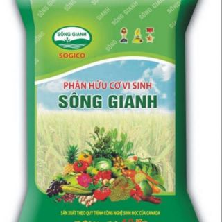 1 kg phân hữu cơ vi sinh Sông Gianh Organic fertilizer for flowers, ornamental plants, rice plants, fruit trees