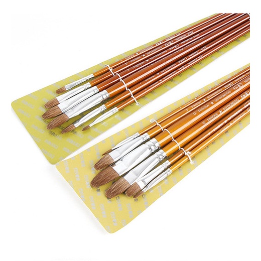 Bộ Cọ vẽ bút lông Sơn dầu Màu Acrylic Màu Nước (6 CÂY)