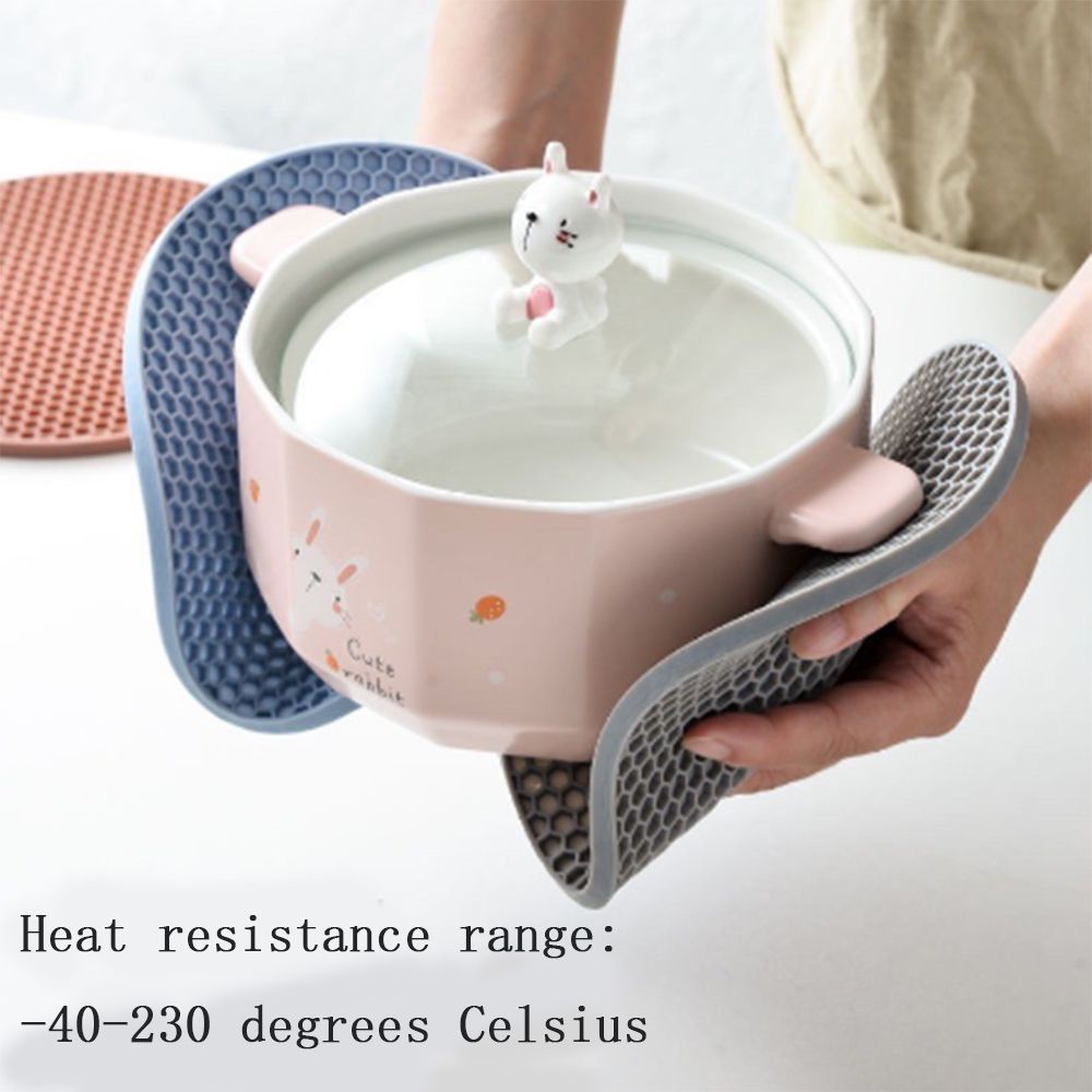 Tấm Lót Nồi Bằng Silicon Chịu Nhiệt Chống Trượt Chống Bỏng Thiết Kế Tiện Dụng