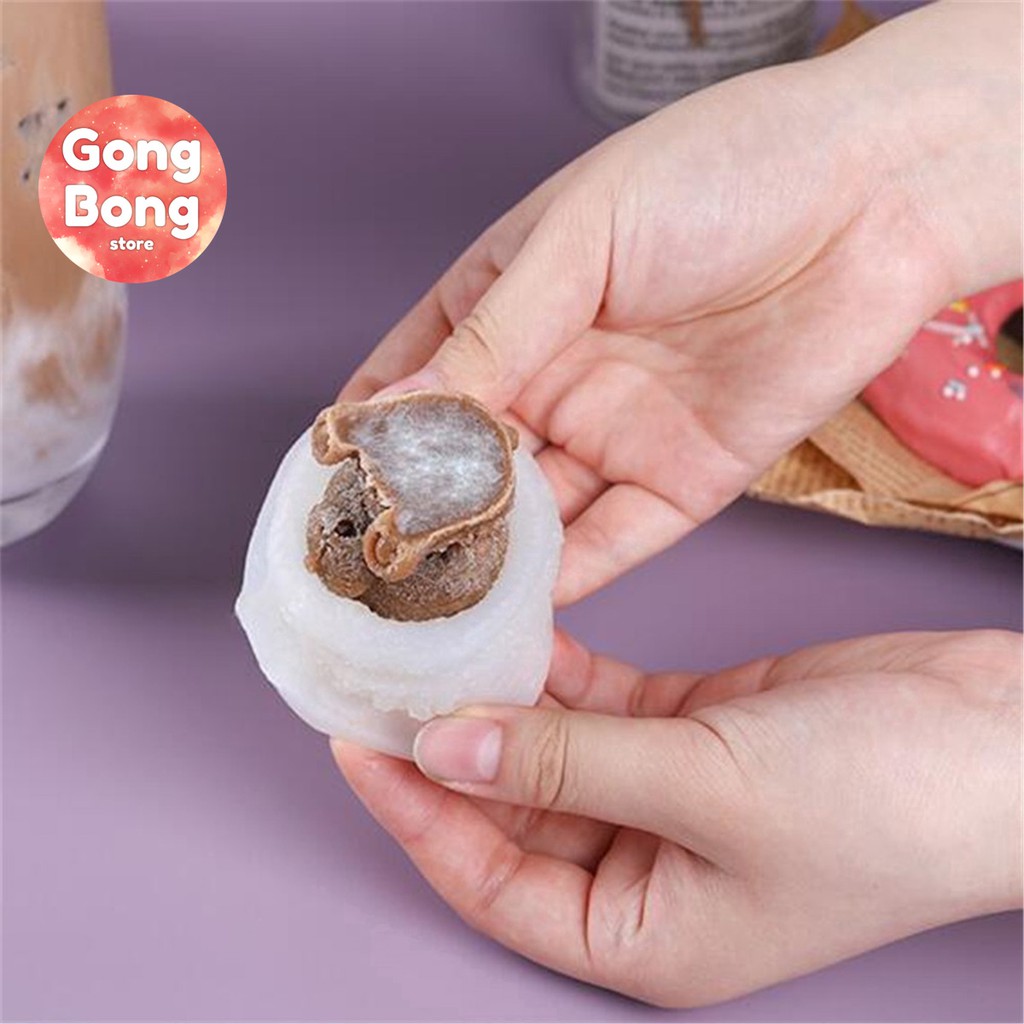 Khuôn làm đá silicon hình gấu 3D xinh xắn, khay đá cute trang trí đồ uống Gong Bong Store