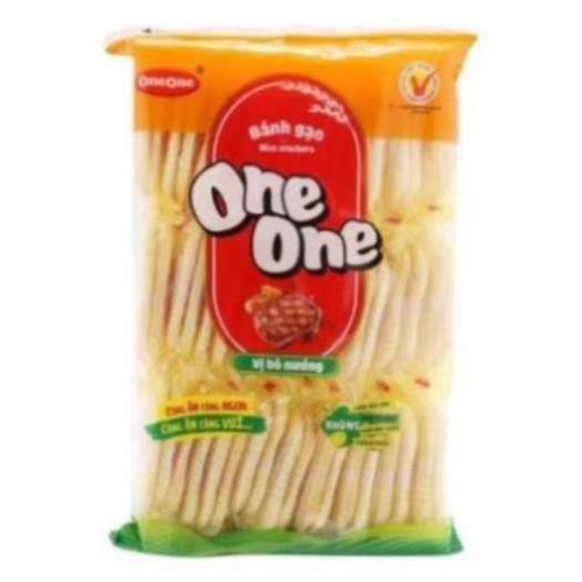 Bombo01 -  Bánh gạo One One vị bò nướng 150g
