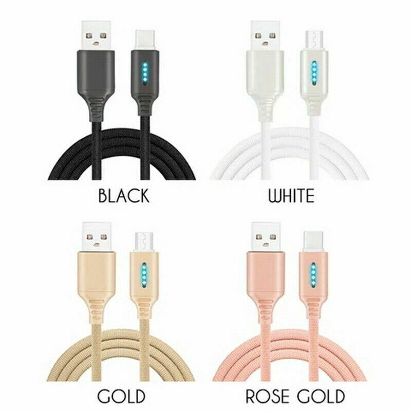 Dây cáp sạc tự động USB có đèn LED cho điện thoại Android