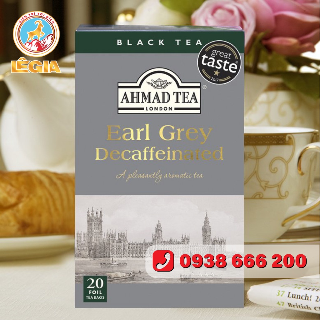 TRÀ AHMAD BÁ TƯỚC 40G – AHMAD TEA EARL GREY DECAFFEINATED