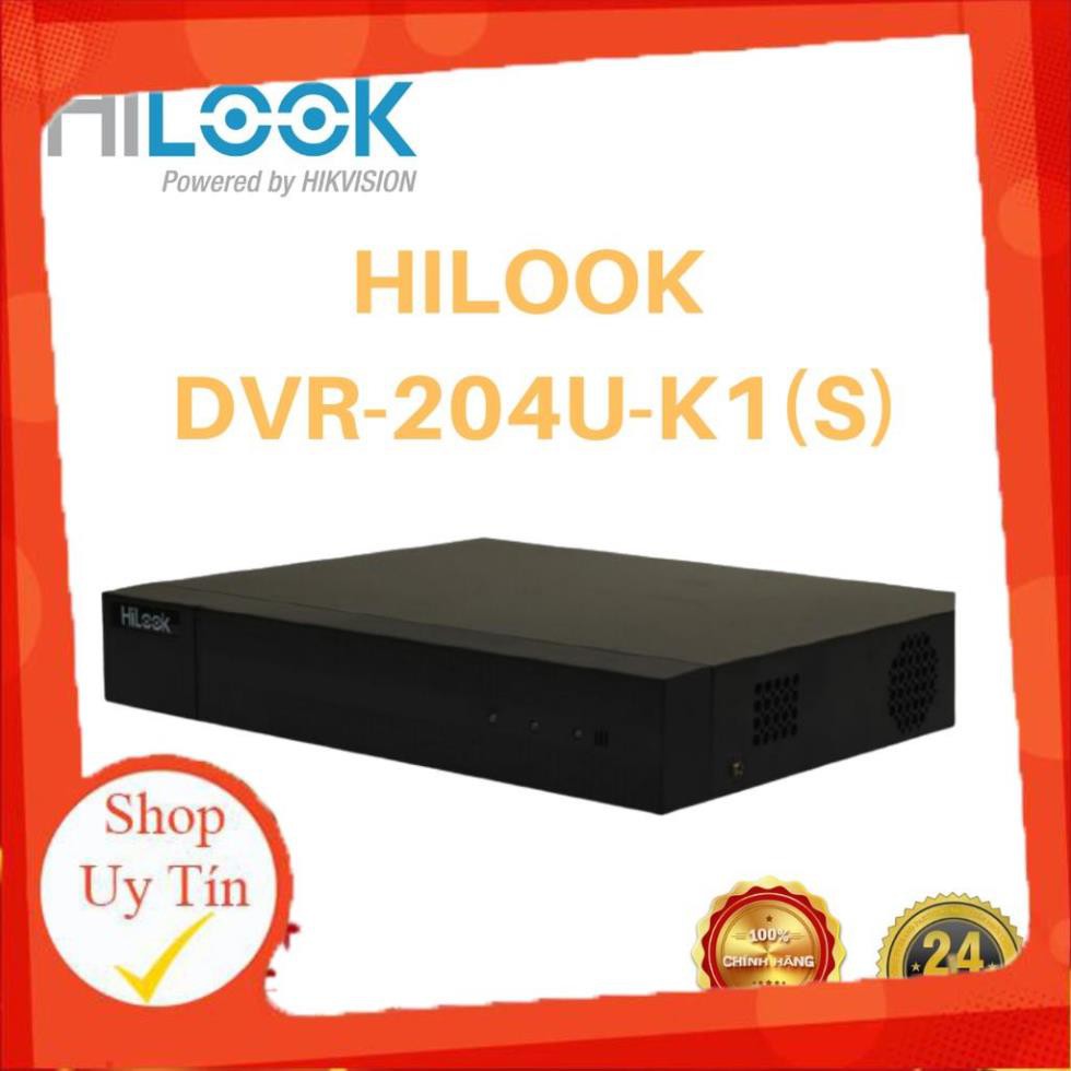 [Mã 154ELSALE2 giảm 7% đơn 300K] Đầu ghi hình TVI-IP 4 kênh HILOOK DVR-204U-K1(S)