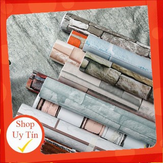 Decal giấy dán tường⚡ sale sốc 💥xả kho⚡có keo sẵn lột ra là dán 45cm x 10 mét