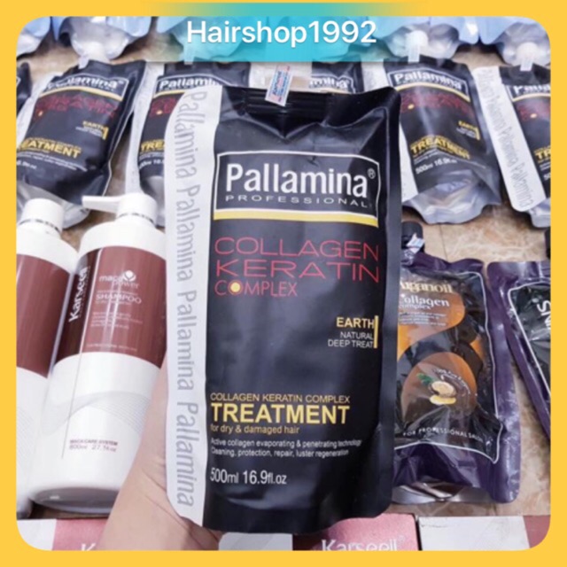 Kem Hấp Ủ Tóc Colagen - Keratin Pallamina Phục Hồi Hư Tổn Chuyên Sâu 500Ml | BigBuy360 - bigbuy360.vn