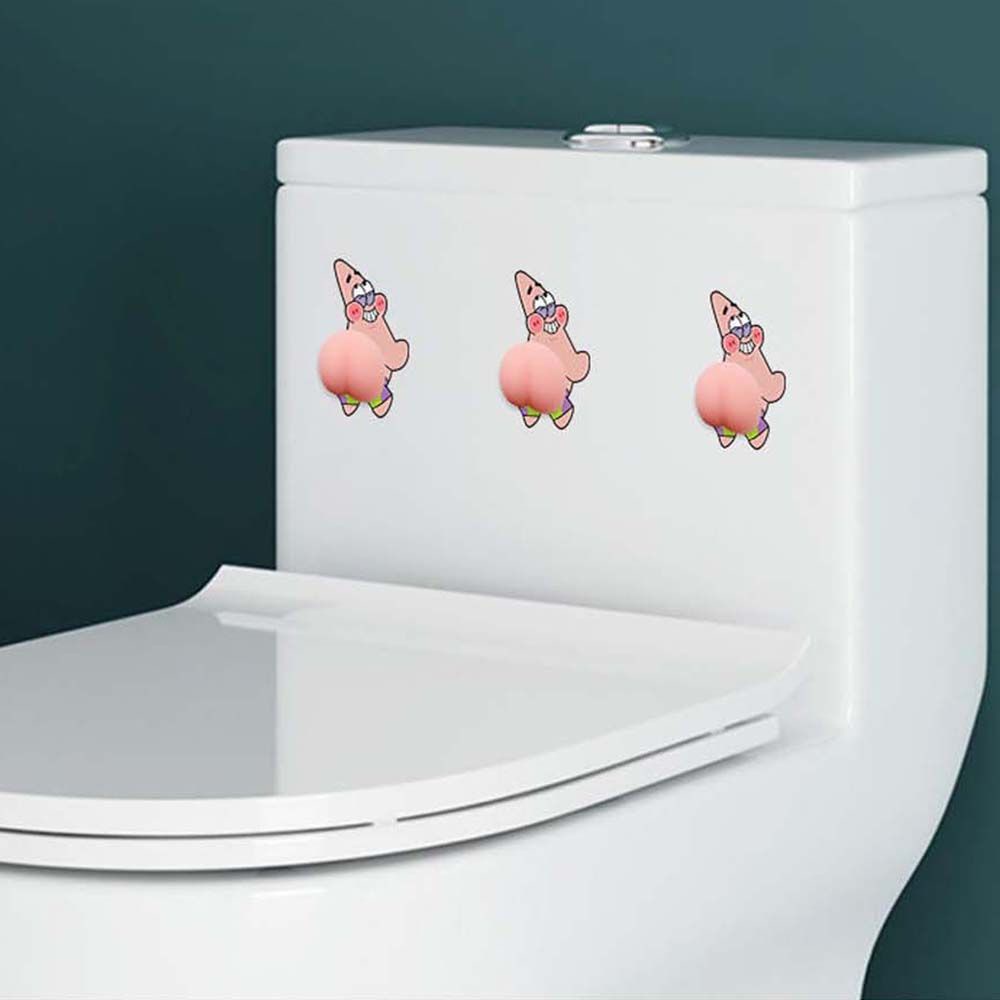 Miếng dán trang trí cửa xe hơi bằng gel silica hình hoạt hình 3D chống va chạm vui nhộn