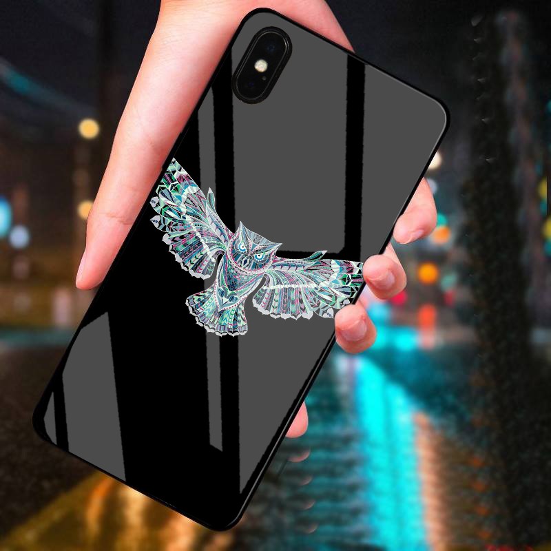 Ốp Lưng IPHONE X, XS, XS MAX,XR mặt kính cường lực cao cấp thiết kế riêng
