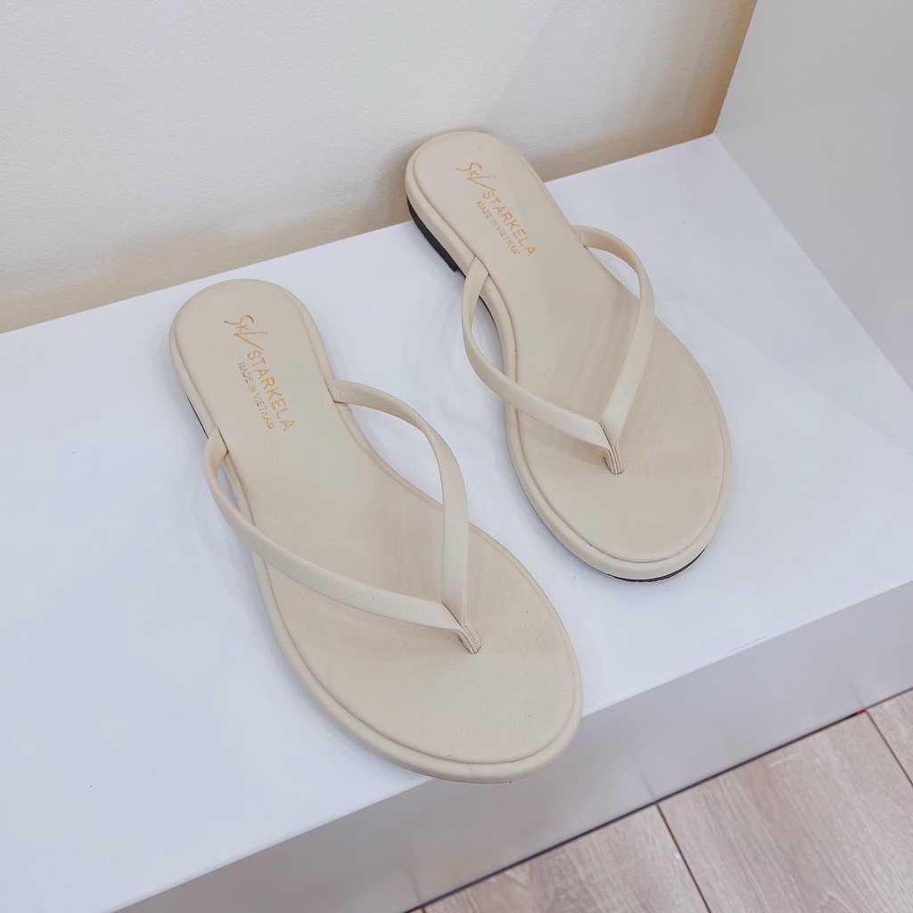 Dép kẹp màu siêu xinh đế xẹp chất da mềm mịn đi êm - Chị Chảnh Store