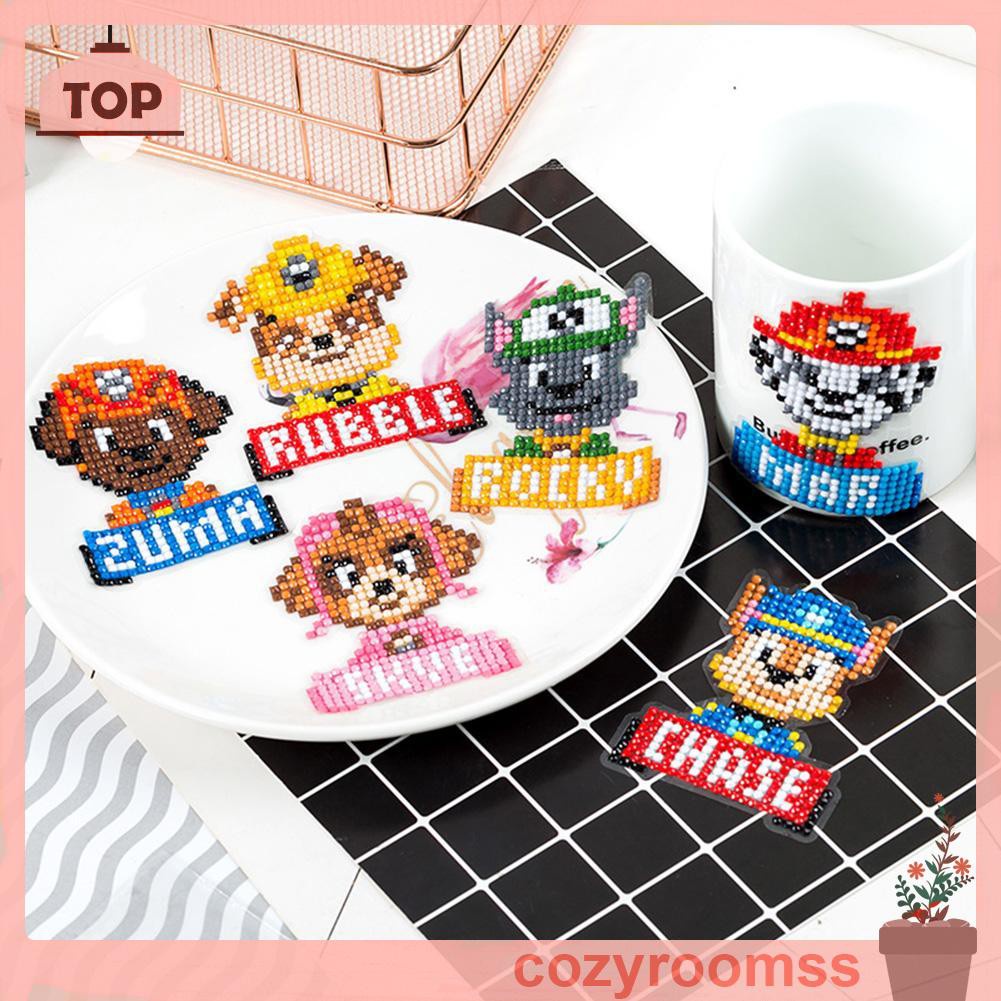 Set sticker đính đá hình thú DIY cho bé