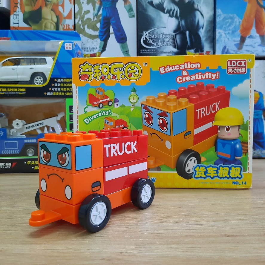 Đồ chơi lắp ghép Chichi land cho trẻ em mô hình xe tảI TRUCK bằng nhựa cao cấp