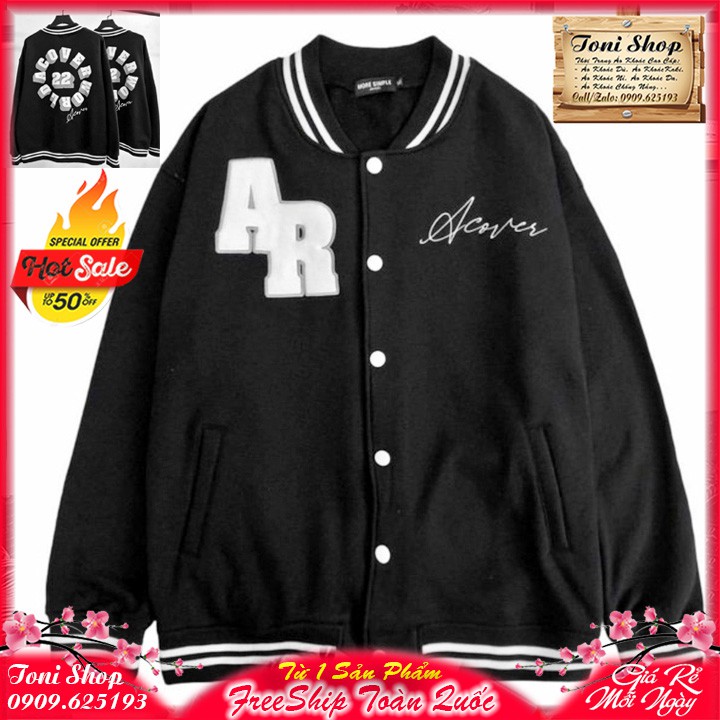 ÁO KHOÁC NỈ NGOẠI BOMBER AR (HD2590 - Ảnh Thật) | BigBuy360 - bigbuy360.vn