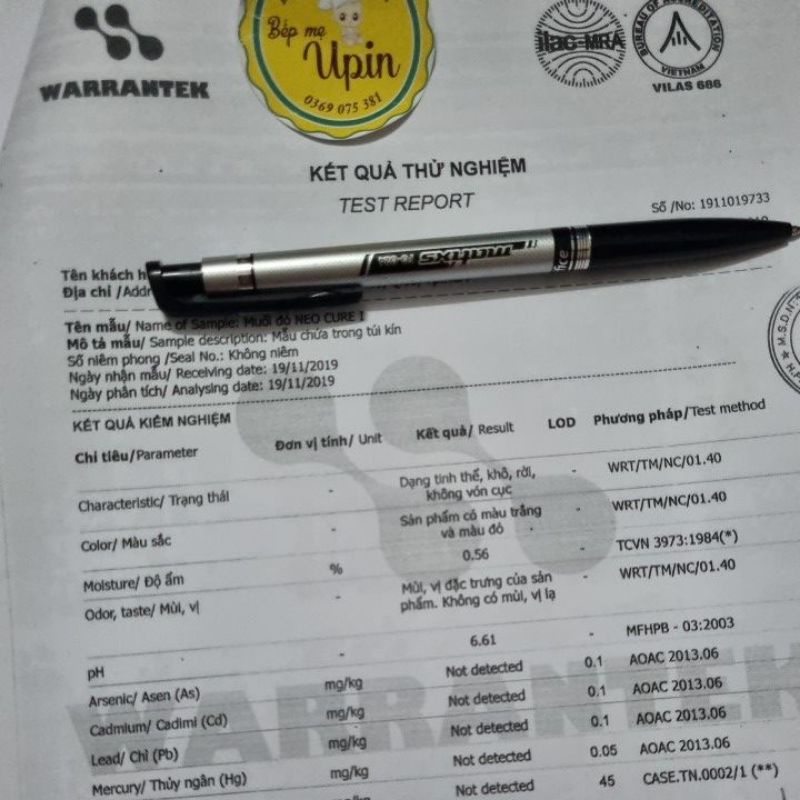 Giá vị muối đỏ Neo cure làm lạp sườn gói chiết 100gram